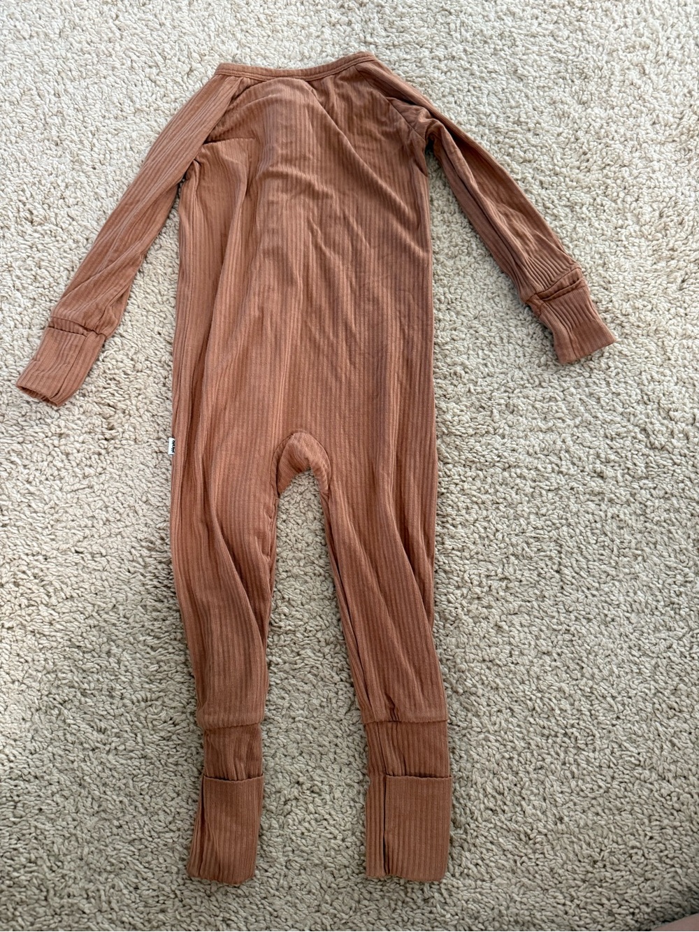 Little Sleepies Ribbed Jumpsuit - Rust - Picture 4 of 4